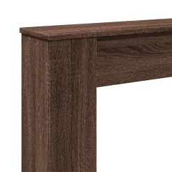 vidaXL Borde de chimenea madera ingeniería marrón roble 100x20x100 cm Marrón roble Discount