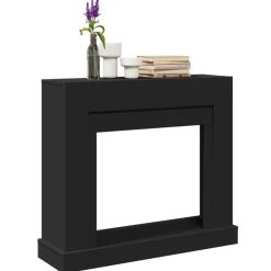 vidaXL Accesorios Para Hornos De Leña Y Chimeneas-Borde de chimenea madera ingeniería 100x30x87,5 cm