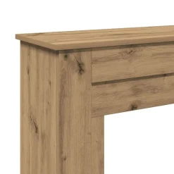 vidaXL Borde de chimenea madera ingeniería 90x30x90 cm Roble artisan Sale