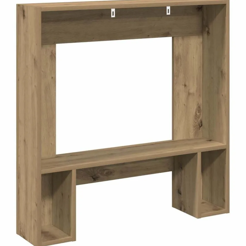 vidaXL Accesorios Para Hornos De Leña Y Chimeneas-Borde de chimenea madera ingeniería 81x18x82 cm