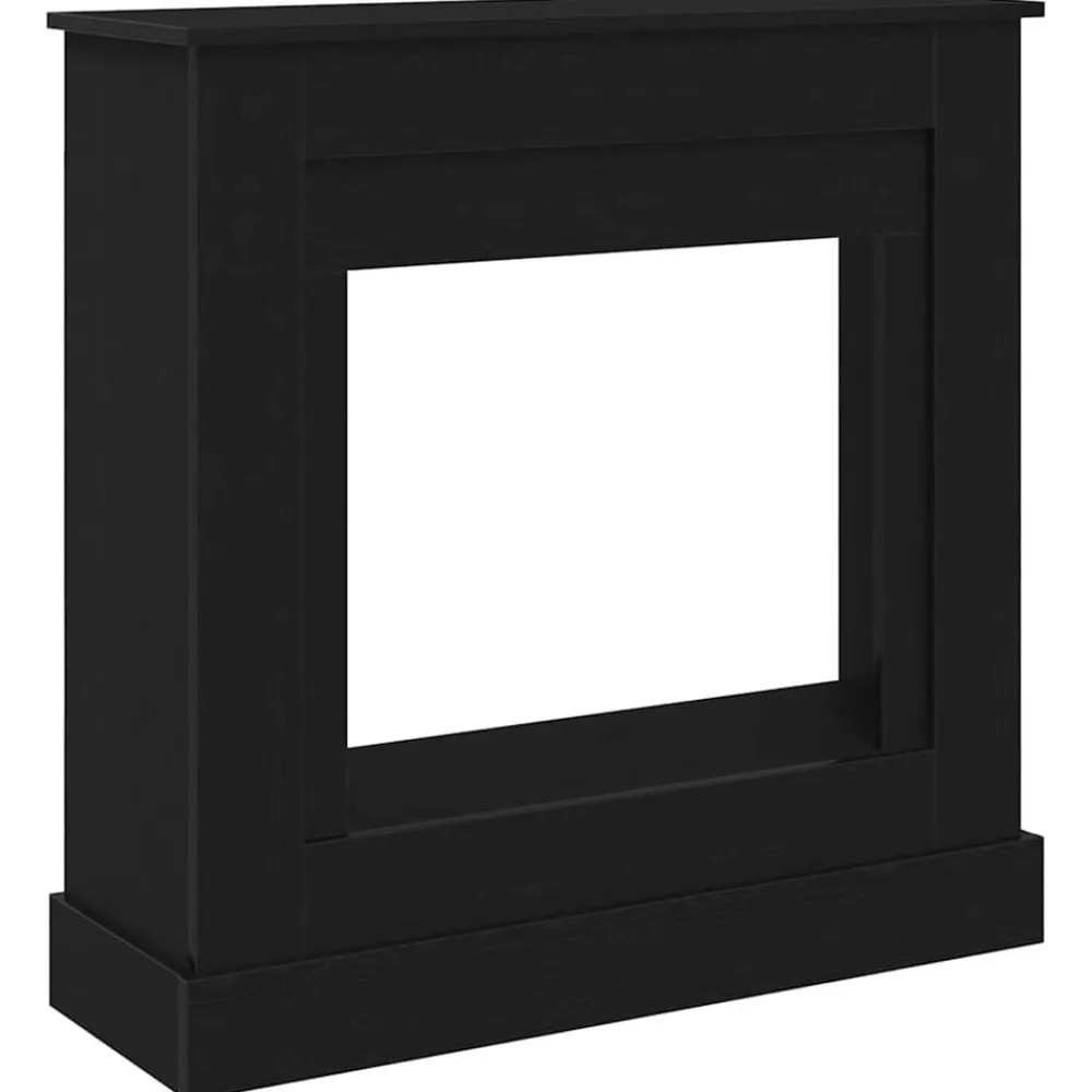 vidaXL Accesorios Para Hornos De Leña Y Chimeneas-Borde de chimenea 90x30x90 cm madera ingeniería
