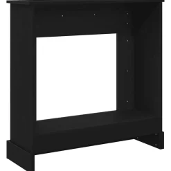 vidaXL Accesorios Para Hornos De Leña Y Chimeneas-Borde de chimenea 90x30x90 cm madera ingeniería
