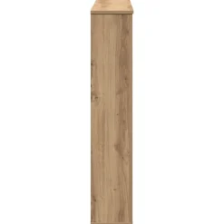 vidaXL Borde de chimenea madera ingeniería 100x20x100 cm Roble artisan Outlet