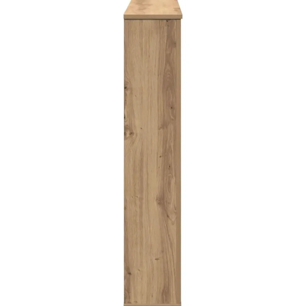 vidaXL Borde de chimenea madera ingeniería 100x20x100 cm Roble artisan Outlet