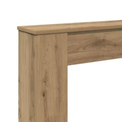 vidaXL Borde de chimenea madera ingeniería 100x20x100 cm Roble artisan Outlet