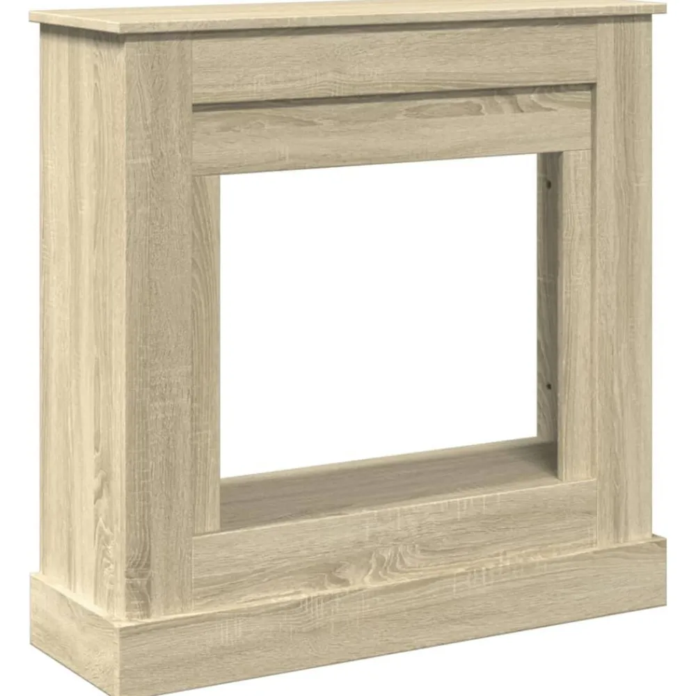 vidaXL Borde de chimenea madera ingeniería 90x30x90 cm Roble Sonoma Sale