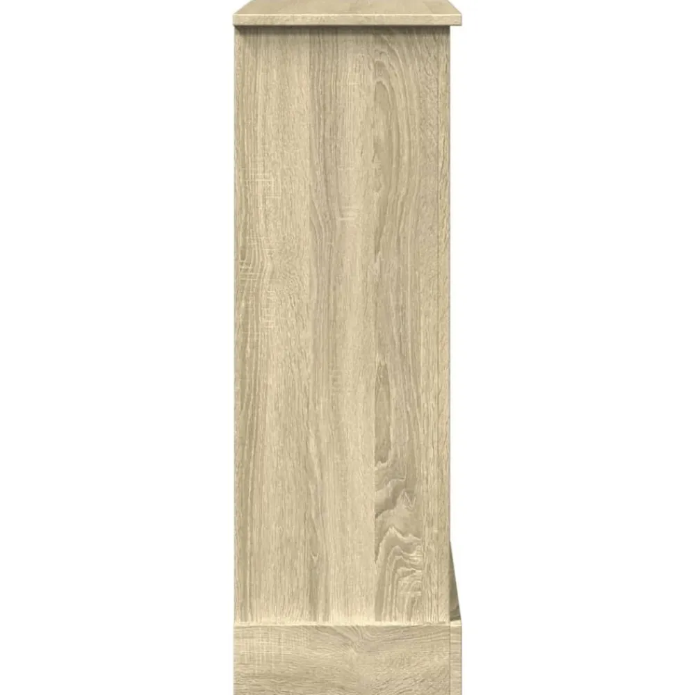 vidaXL Borde de chimenea madera ingeniería 90x30x90 cm Roble Sonoma Sale