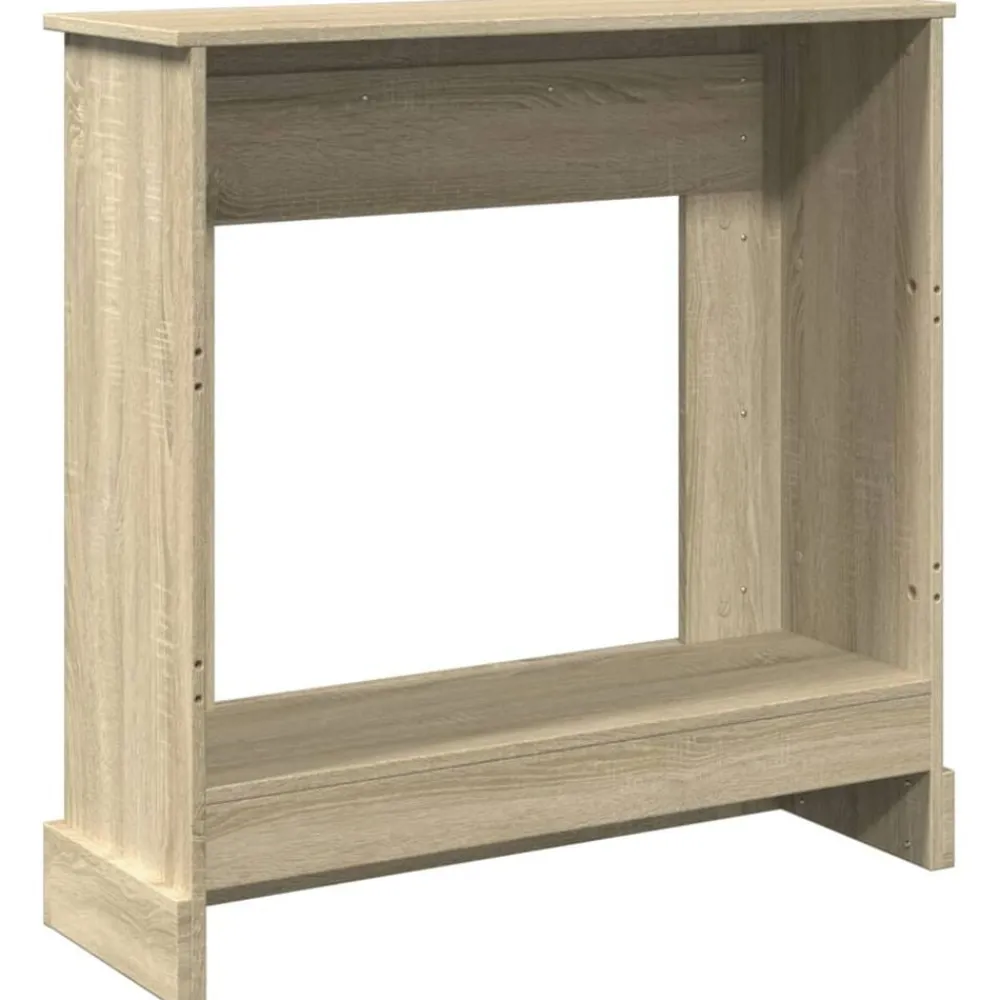 vidaXL Borde de chimenea madera ingeniería 90x30x90 cm Roble Sonoma Sale