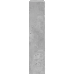 vidaXL Borde de chimenea madera ingeniería gris hormigón 81x18x82 cm Gris hormig&oacute;n Online