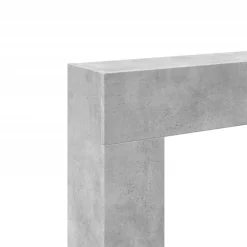 vidaXL Borde de chimenea madera ingeniería gris hormigón 81x18x82 cm Gris hormig&oacute;n Online