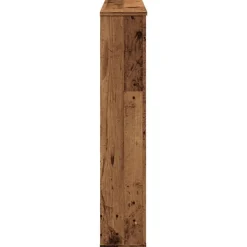 vidaXL Accesorios Para Hornos De Leña Y Chimeneas-Borde de chimenea madera ingeniería envejecida 100x20x100 cm