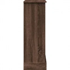 vidaXL Accesorios Para Hornos De Leña Y Chimeneas-Borde de chimenea madera ingeniería marrón roble 90x30x90 cm
