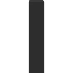 vidaXL Borde de chimenea madera ingeniería 81x18x82 cm Negro