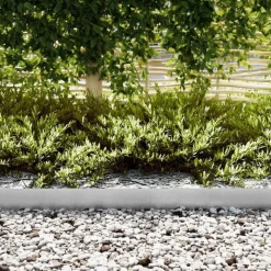 vidaXL Vallas De Jardín-Borde de Césped 10 pcs Plateado 100 x 0.05 x 20 cm
