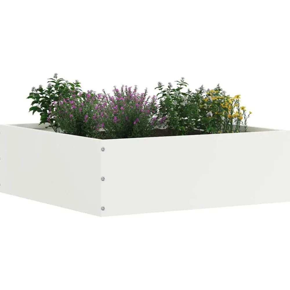 vidaXL Vallas De Jardín-Borde de Césped 40 x 40 x 13 cm Acero