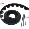 vidaXL Vallas De Jardín-Borde de césped flexible con 30 estacas 10 m 5 cm
