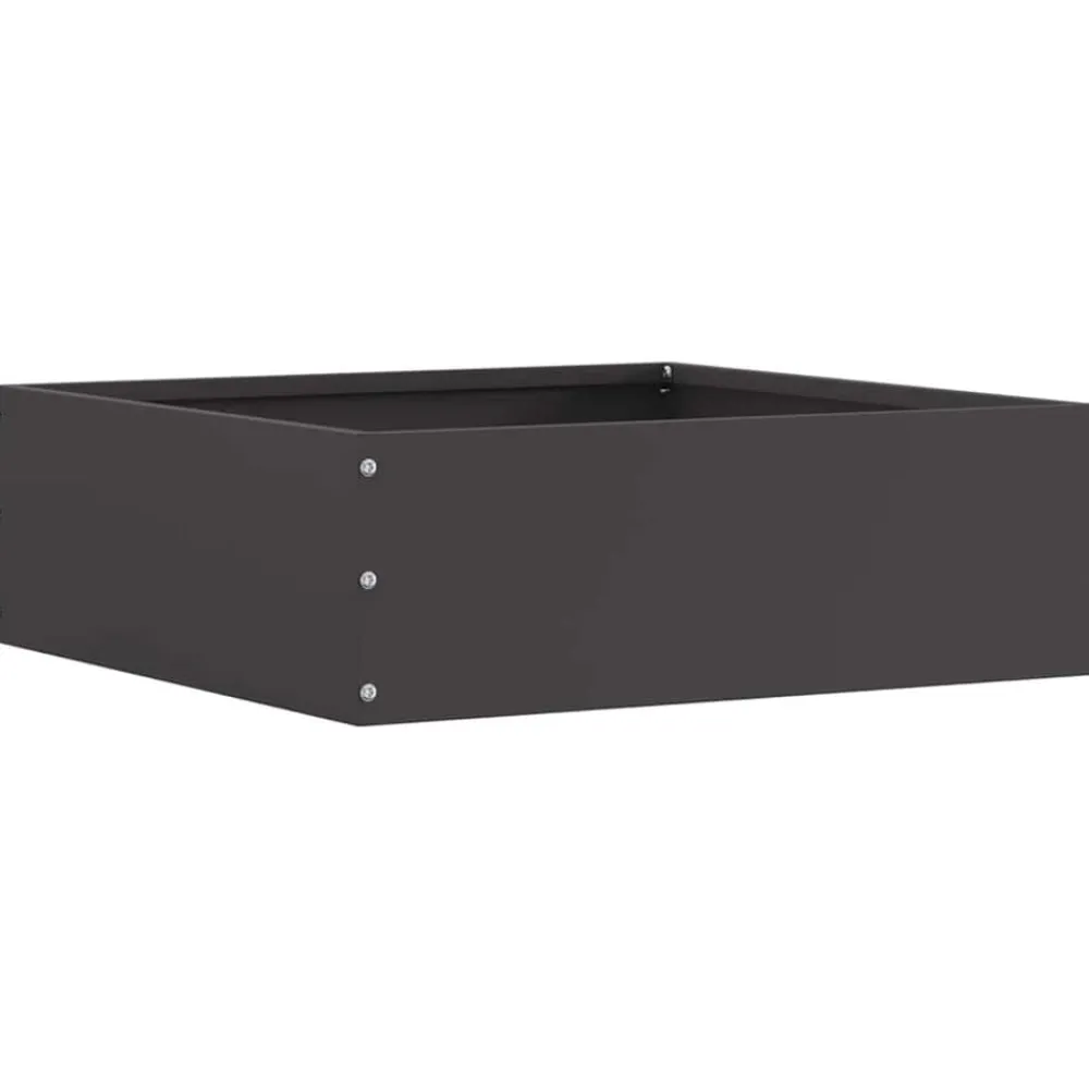 vidaXL Borde de Césped 40 x 40 x 13 cm Acero Negro Online