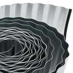 vidaxl Borde de Césped Plateado 1000 x 15 x 0.03 cm Acero galvanizado Best