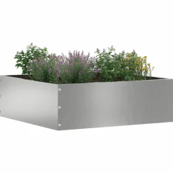 vidaXL Vallas De Jardín-Borde de Césped Plateado 40 x 40 x 13 cm