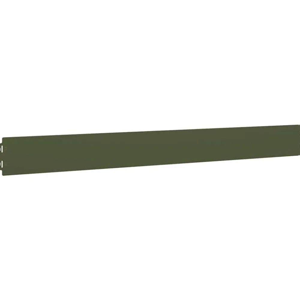 vidaXL Vallas De Jardín-Bordes césped 10 uds acero laminado frío 10x103 cm