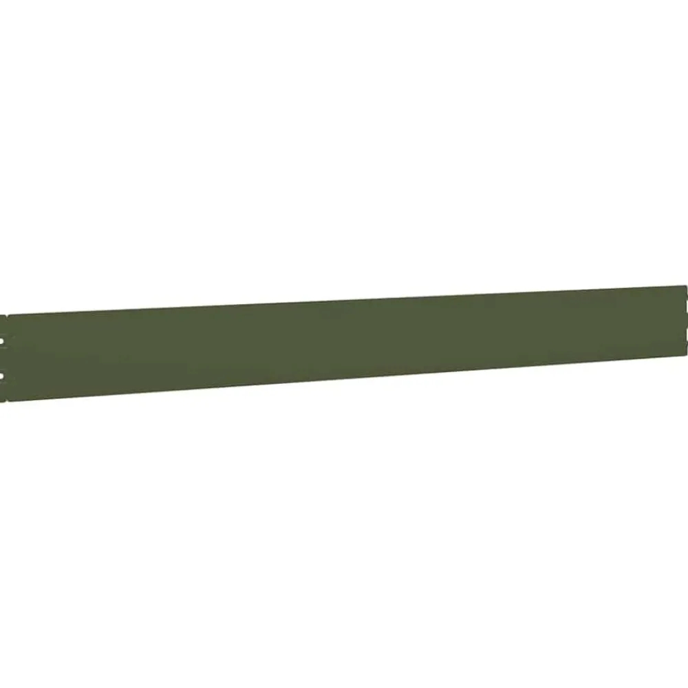 vidaXL Vallas De Jardín-Bordes césped 10 uds acero laminado frío 10x103 cm