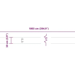 vidaXL Vallas De Jardín-Bordes césped 10 uds acero laminado frío 10x103 cm