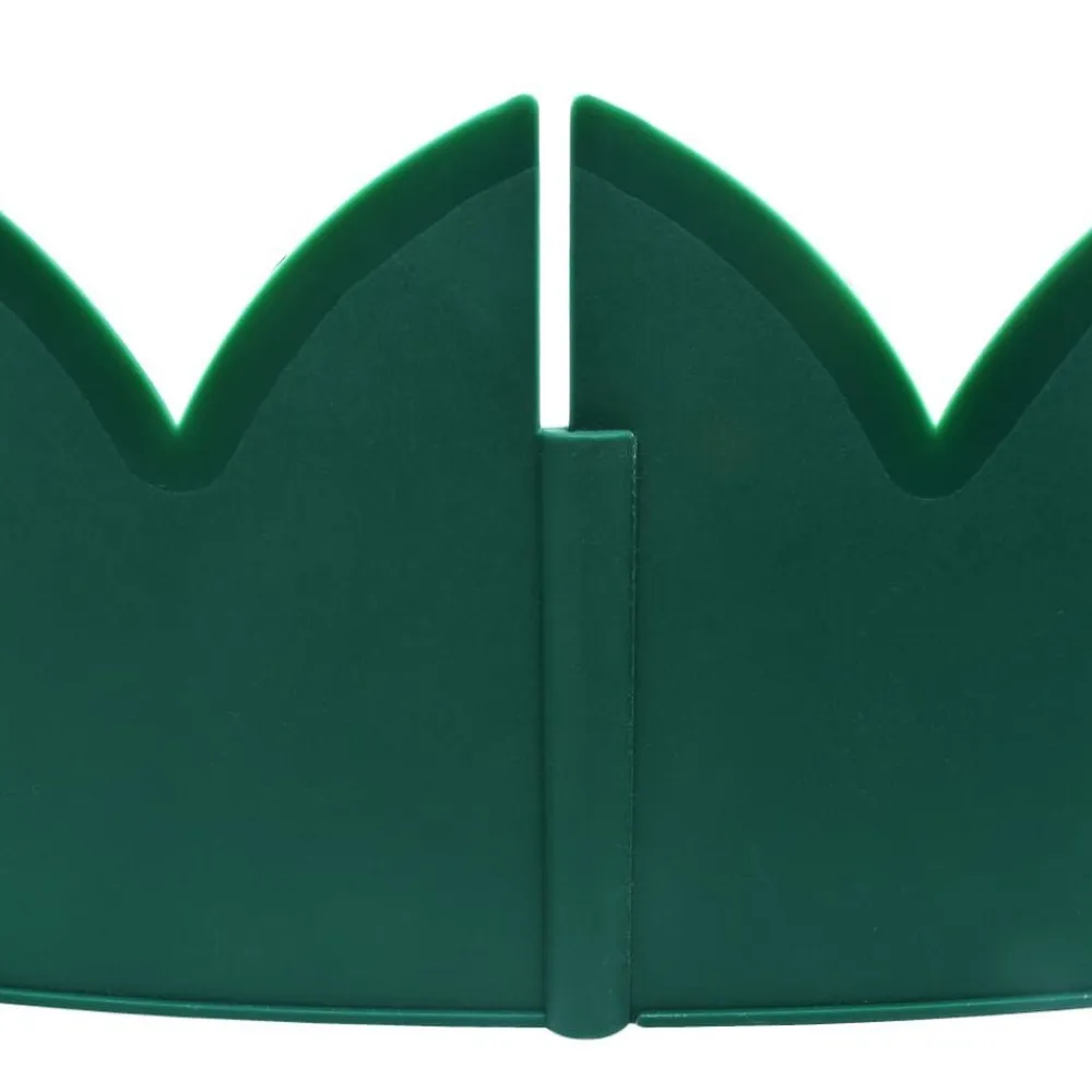 vidaXL Vallas De Jardín-Bordes de jardín 10 unidades PP verde 65x15 cm