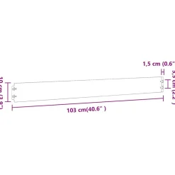 vidaXL Vallas De Jardín-Bordes para césped 10 uds acero laminado frío 10x103 cm