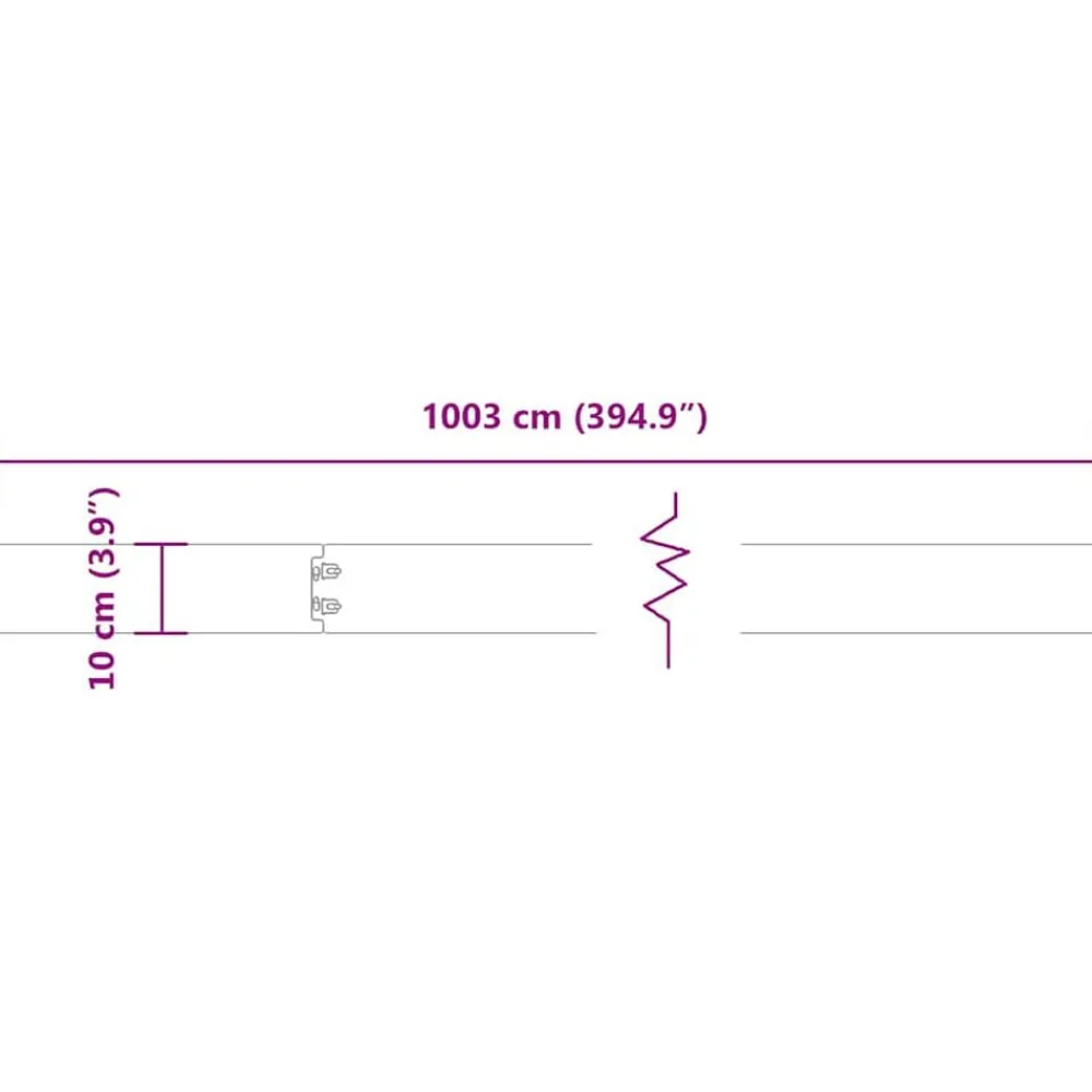 vidaXL Bordes para césped 10 uds 10x103 cm Acero inoxidable Best