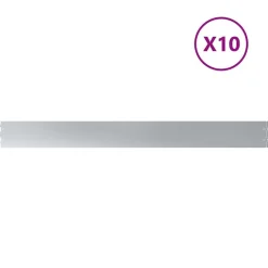vidaXL Vallas De Jardín-Bordes para césped 10 uds 10x103 cm