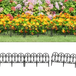 vidaXL Vallas De Jardín-Borduras de jardín 17 unidades PP 10 m
