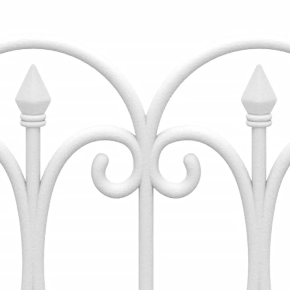 vidaXL Borduras de jardín 17 unidades PP 10 m Blanco Outlet