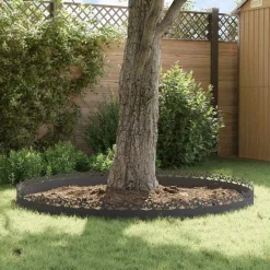 vidaXL Vallas De Jardín-Borduras para césped 10 pcs 103 x 0,05 x 22 cm Acero