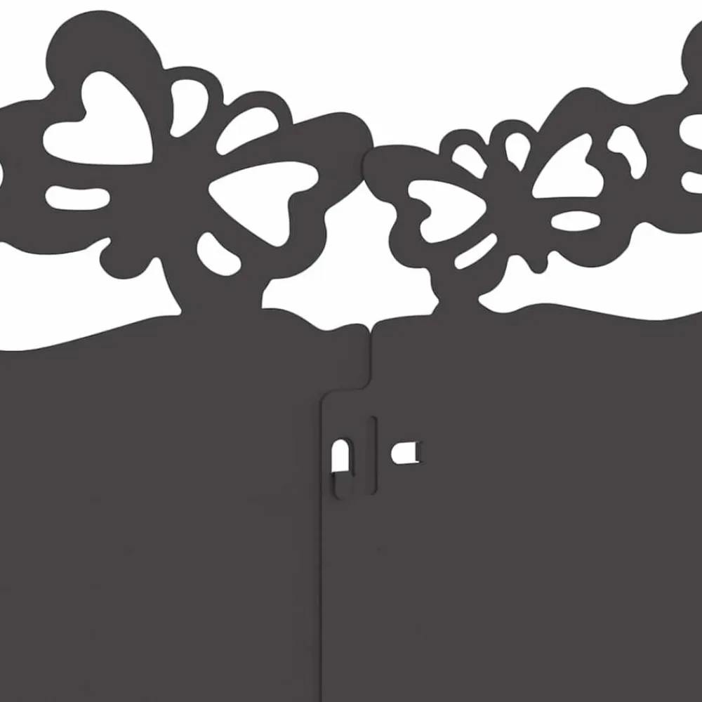 vidaXL Vallas De Jardín-Borduras para césped 10 pcs 103 x 0,05 x 22 cm Acero