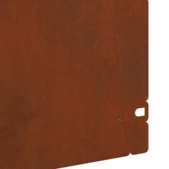 vidaXL Vallas De Jardín-Borduras para césped 10 pcs Oxidado 103 x 0,05 x 22 cm