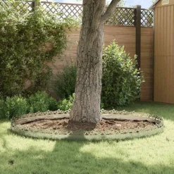 vidaXL Vallas De Jardín-Borduras para césped 10 pcs Plateado 103 x 0,05 x 22 cm