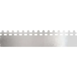 vidaXL Vallas De Jardín-Borduras para césped 10 pcs Plateado 103 x 0,05 x 22 cm