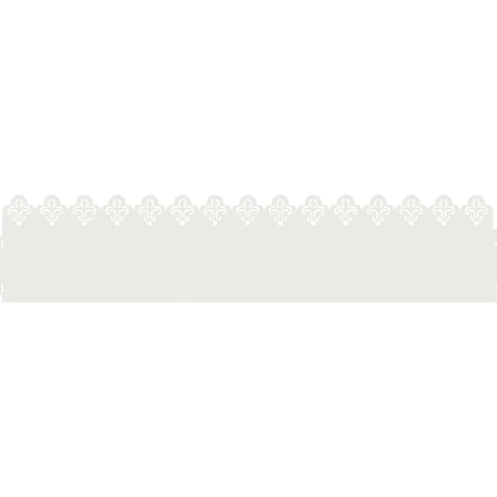vidaXL Borduras para césped 10 pcs 103 x 0,05 x 22 cm Acero White Sale
