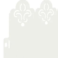 vidaXL Borduras para césped 10 pcs 103 x 0,05 x 22 cm Acero White Sale
