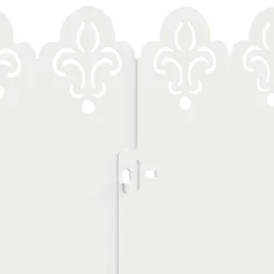 vidaXL Borduras para césped 10 pcs 103 x 0,05 x 22 cm Acero White Sale