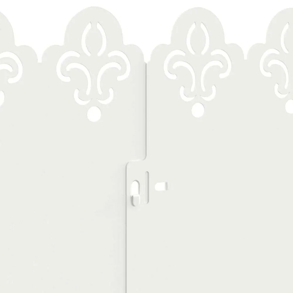 vidaXL Borduras para césped 10 pcs 103 x 0,05 x 22 cm Acero White Sale