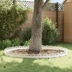vidaXL Vallas De Jardín-Borduras para césped 10 pcs 103 x 0,05 x 22 cm Acero