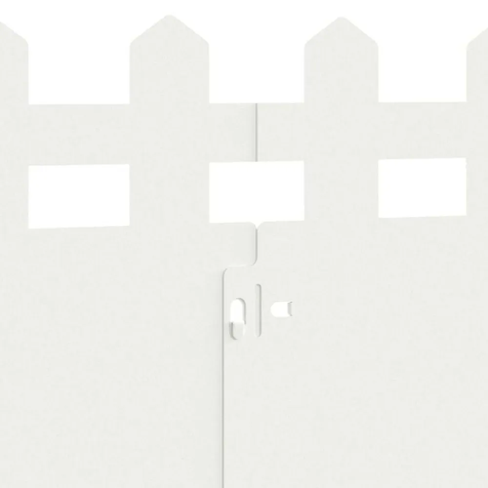 vidaXL Vallas De Jardín-Borduras para césped 10 pcs 103 x 0,05 x 22 cm Acero