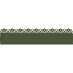 vidaXL Vallas De Jardín-Borduras para césped 10 pcs 103 x 0,05 x 22 cm
