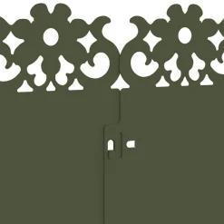 vidaXL Vallas De Jardín-Borduras para césped 10 pcs 103 x 0,05 x 22 cm