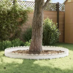 vidaXL Vallas De Jardín-Borduras para césped 10 pcs 103 x 0,05 x 22 cm Acero