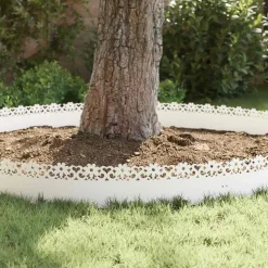 vidaXL Vallas De Jardín-Borduras para césped 10 pcs 103 x 0,05 x 22 cm Acero