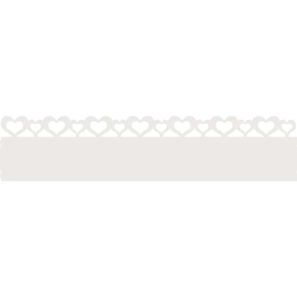 vidaXL Borduras para césped 10 pcs 103 x 0,05 x 22 cm Acero White Hot