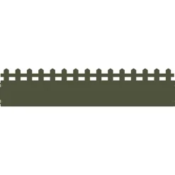 vidaXL Borduras para césped 10 pcs 103 x 0,05 x 22 cm Verde oliva Outlet