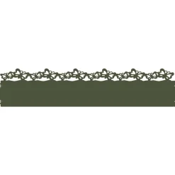 vidaXL Vallas De Jardín-Borduras para césped 10 pcs 103 x 0,05 x 22 cm